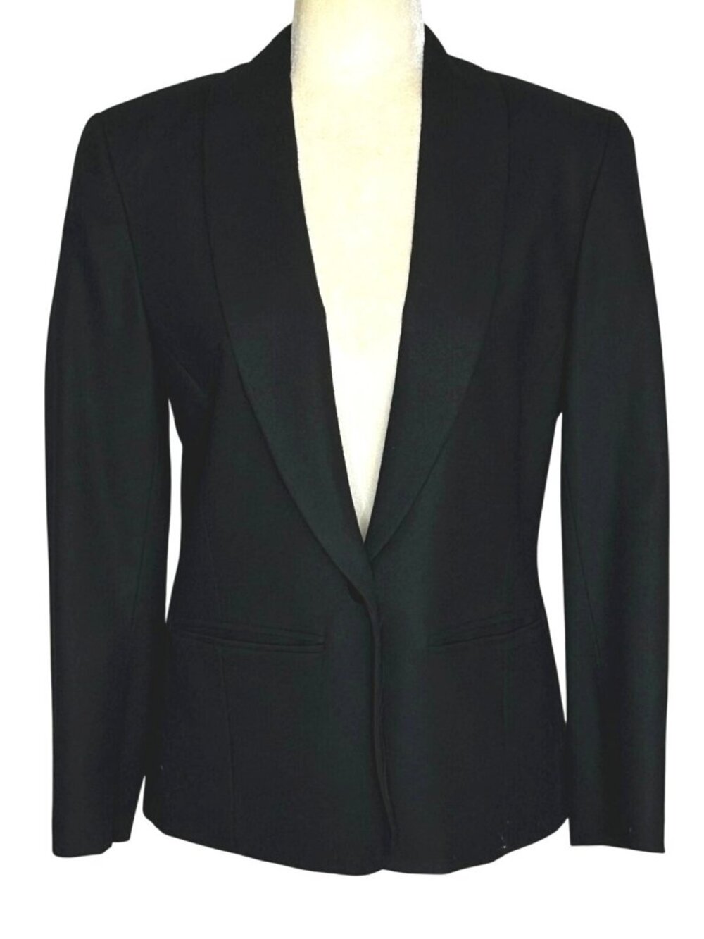 Pendleton Pendleton Black 100% Wool Blazer Sz 6 Made USA Single Button